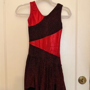 Red Sparkly Figure Skating/ Dance Costume Dress